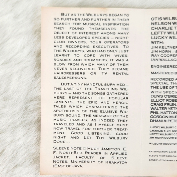 Traveling Wilburys Vol I Cassette VTG 1988 Wilbury Records - Picture 10 of 14